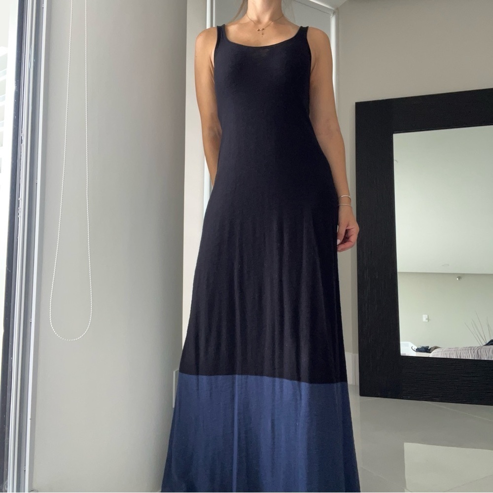 Vince women’s long colorblock tank knit maxi dress M